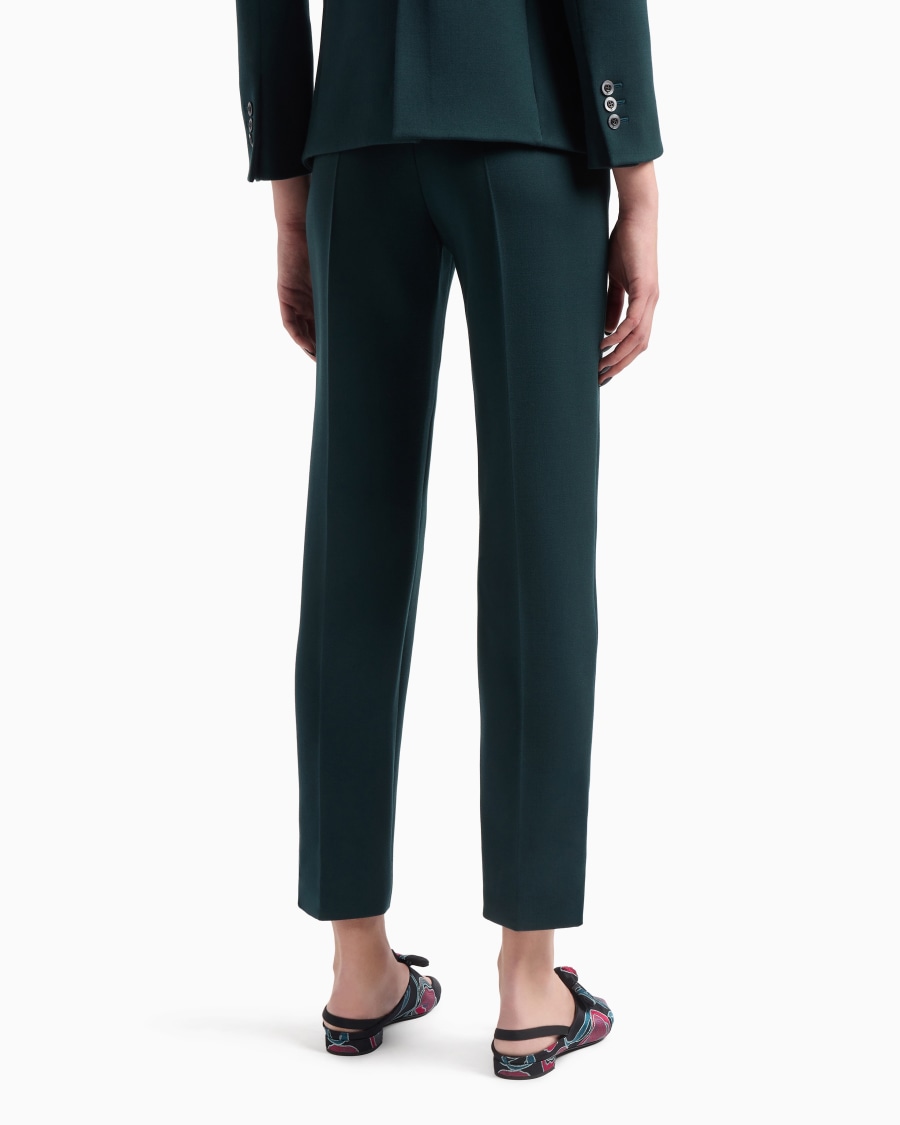 The World Of Armani PANTALONI DRITTI IN LANA VERGINE STRETCH