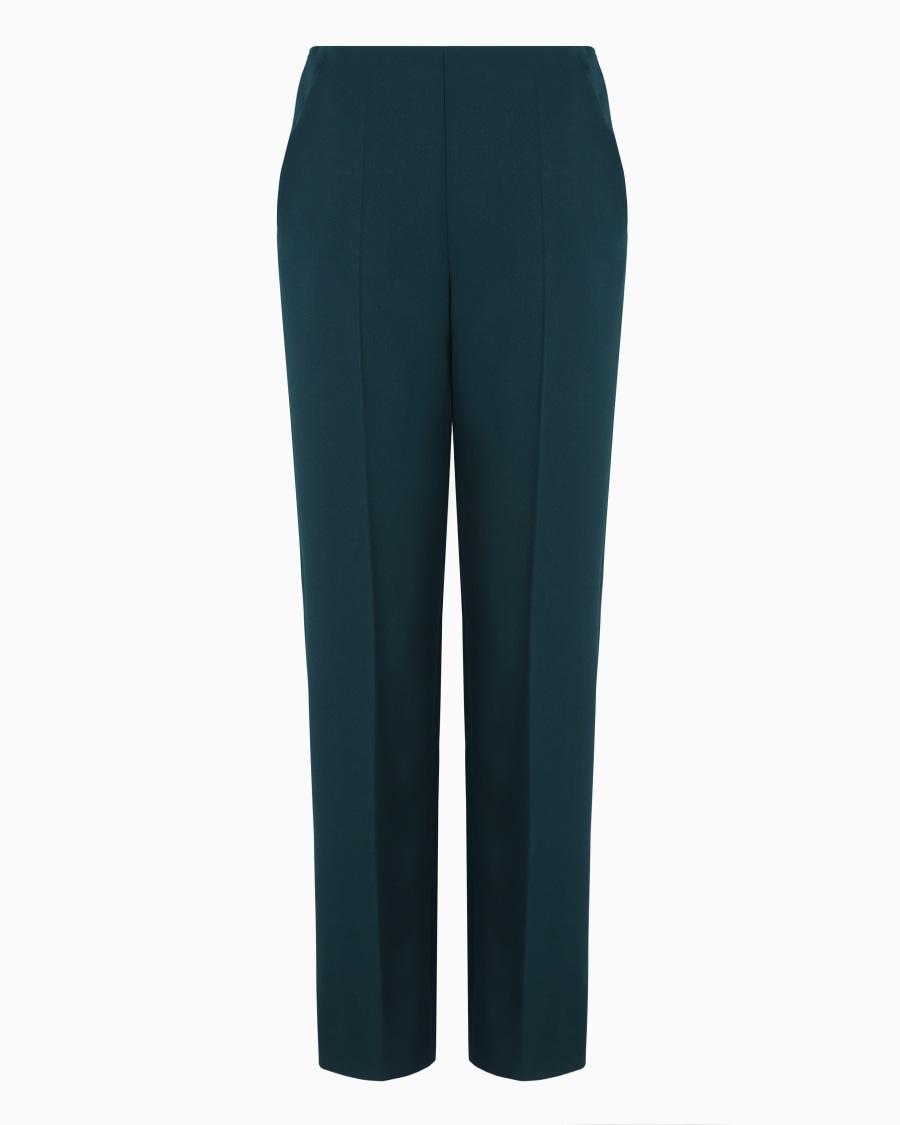 The world of armani PANTALONI DRITTI IN LANA VERGINE STRETCH