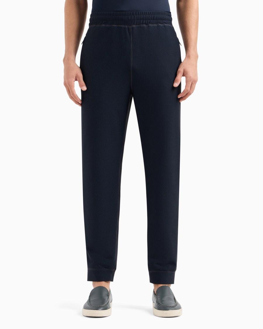 The World Of Armani PANTALONI FLAT FRONT IN JERSEY STRETCH