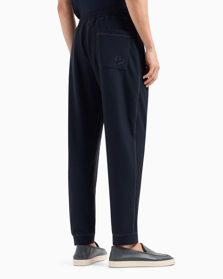 The World Of Armani PANTALONI FLAT FRONT IN JERSEY STRETCH