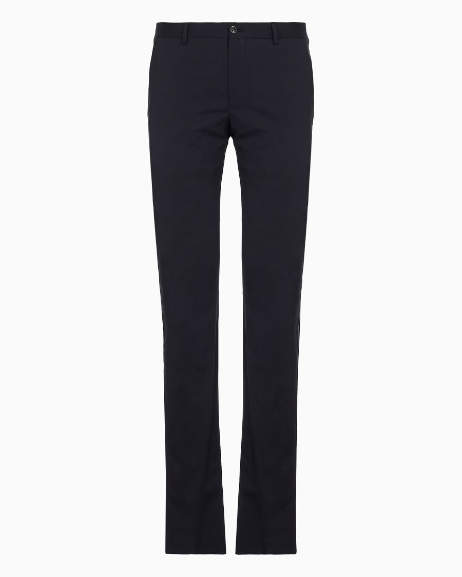 The world of armani PANTALONI FLAT FRONT IN LANA VERGINE