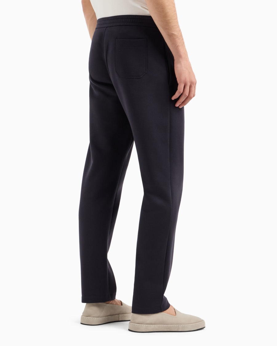 The World Of Armani PANTALONI IN DOPPIO JERSEY DI COTONE