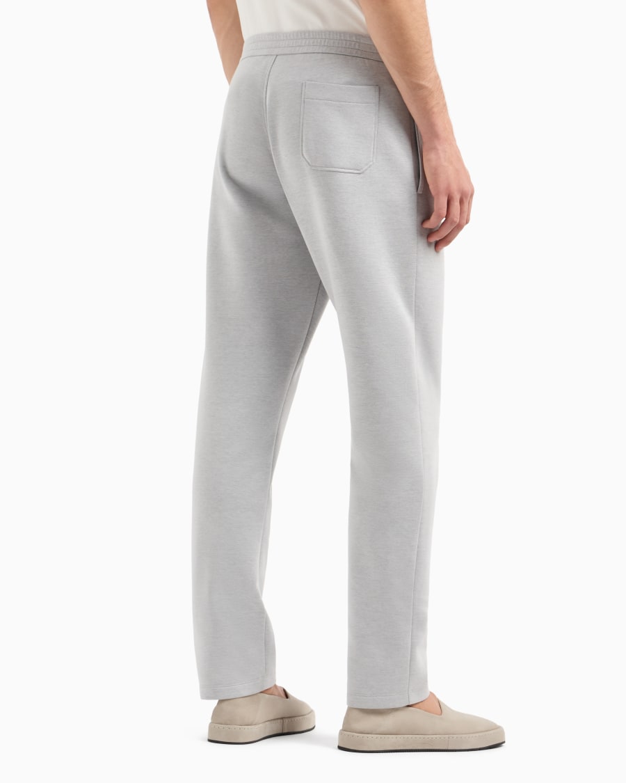 The World Of Armani PANTALONI IN DOPPIO JERSEY DI COTONE