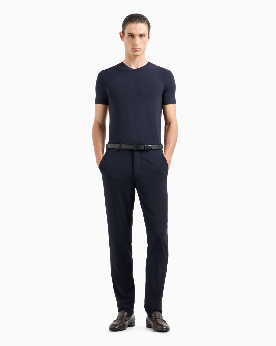 The World Of Armani PANTALONI IN TELA DI LANA BISTRETCH
