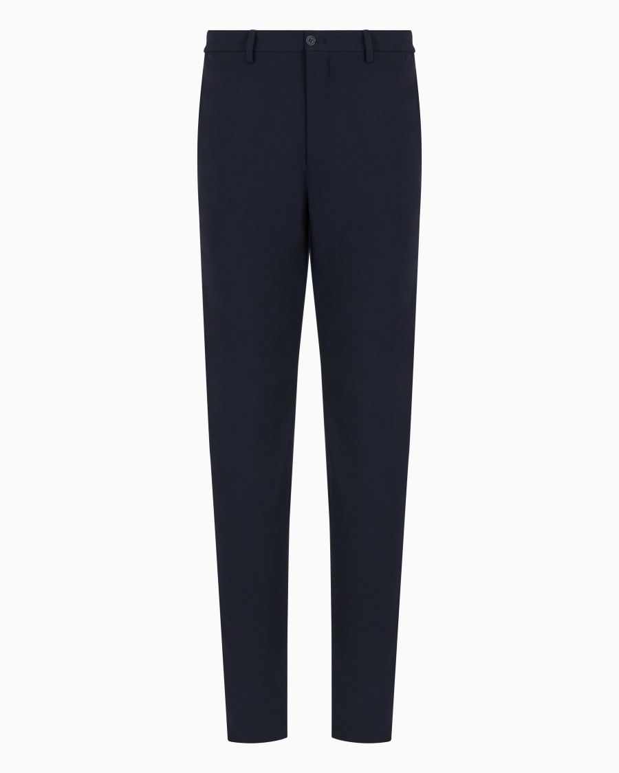 The world of armani PANTALONI IN TELA DI LANA BISTRETCH