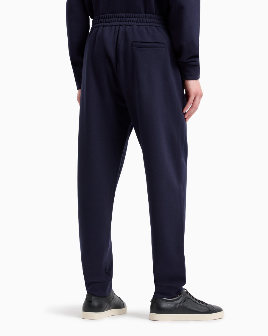 The World Of Armani PANTALONI JOGGER IN COTONE E CASHMERE