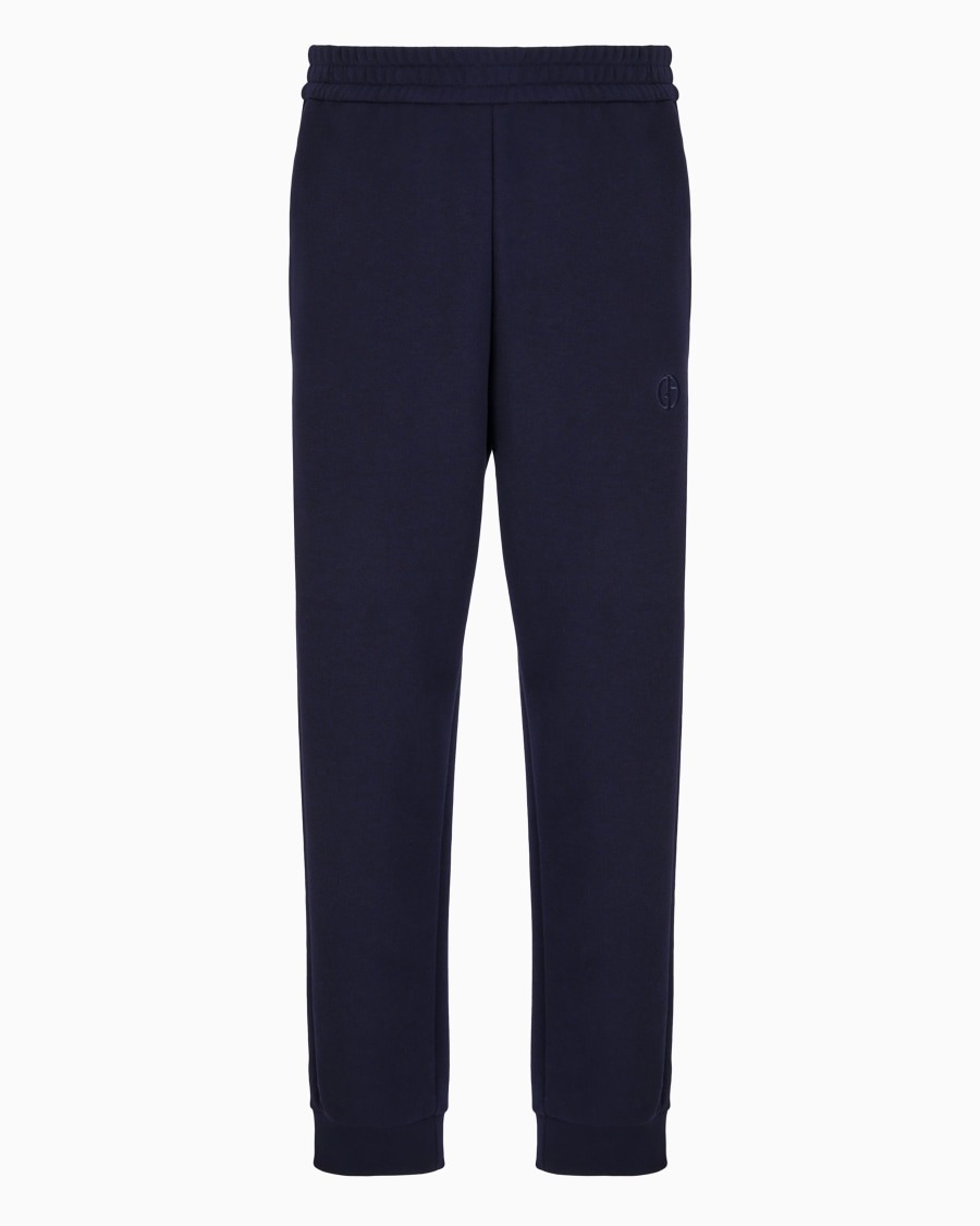 The world of armani PANTALONI JOGGER IN COTONE E CASHMERE