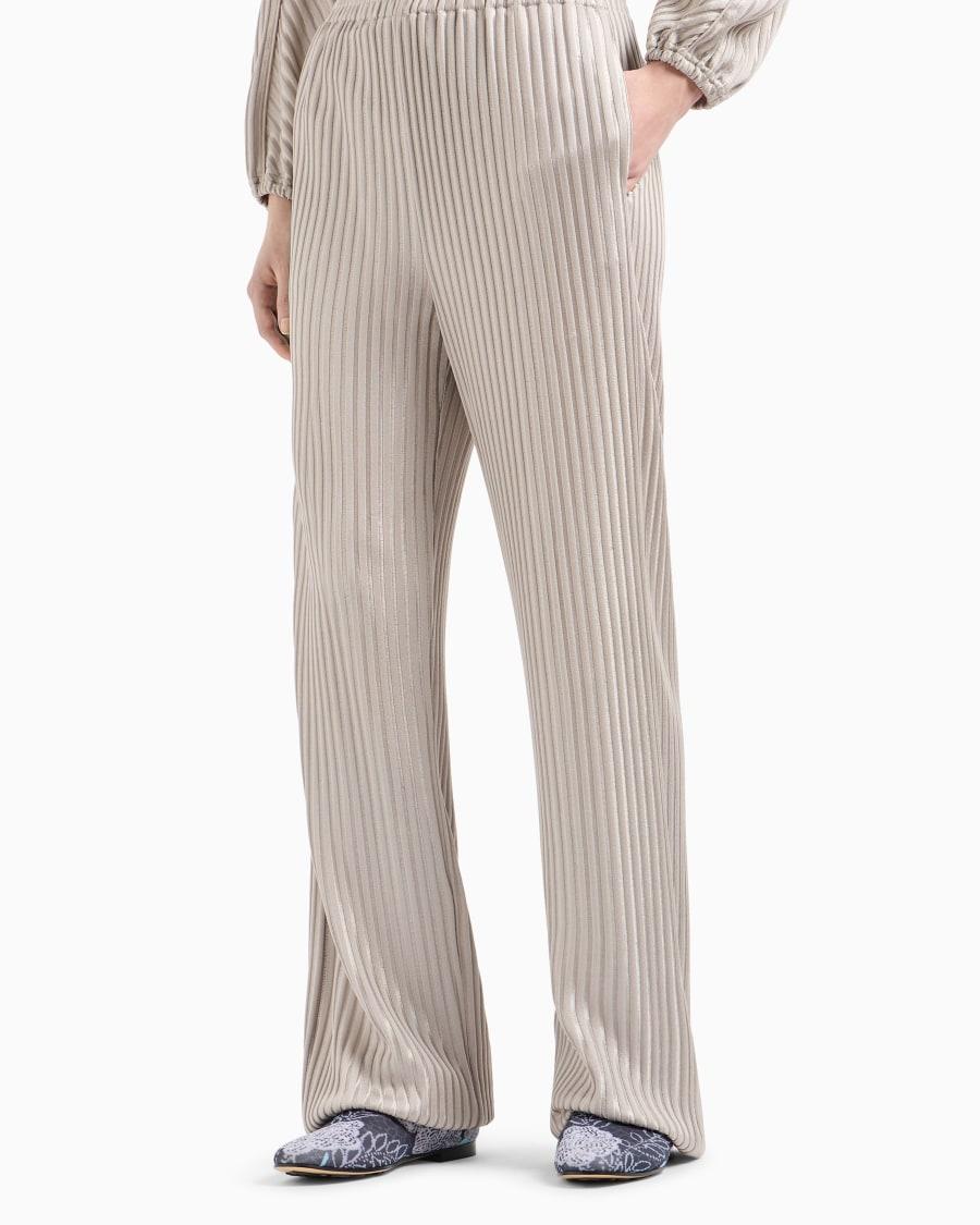 The World Of Armani PANTALONI JOGGER IN JERSEY JACQUARD DI VISCOSA ASV