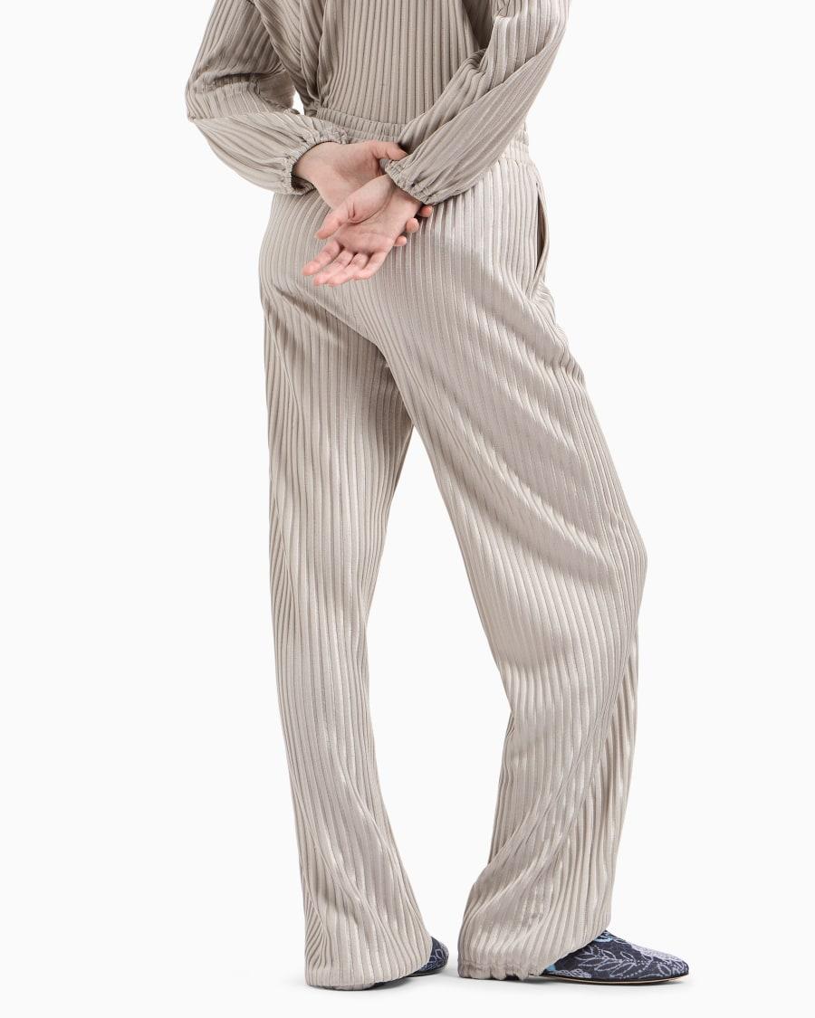 The World Of Armani PANTALONI JOGGER IN JERSEY JACQUARD DI VISCOSA ASV