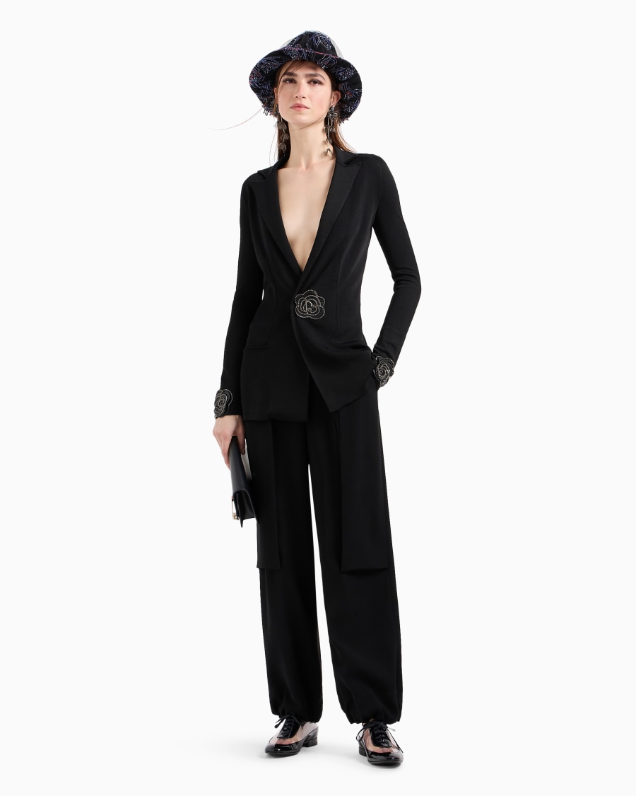 The World Of Armani PANTALONI MORBIDI IN CADY TECNICO