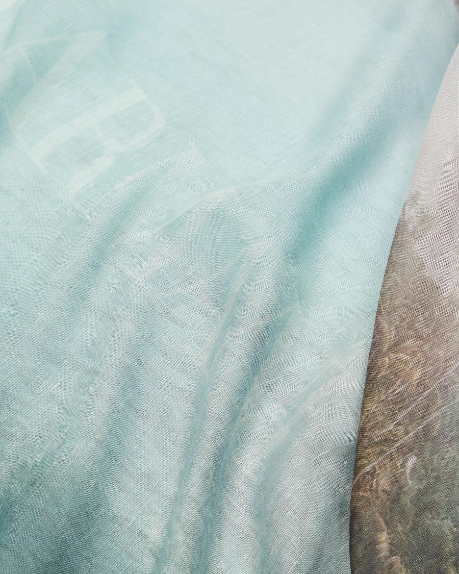 The World Of Armani PAREO IN MODAL LINO E SETA CON STAMPA SFUMATA