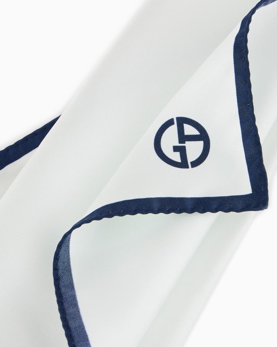 The World Of Armani POCHETTE DA TASCHINO IN SETA CON LOGO