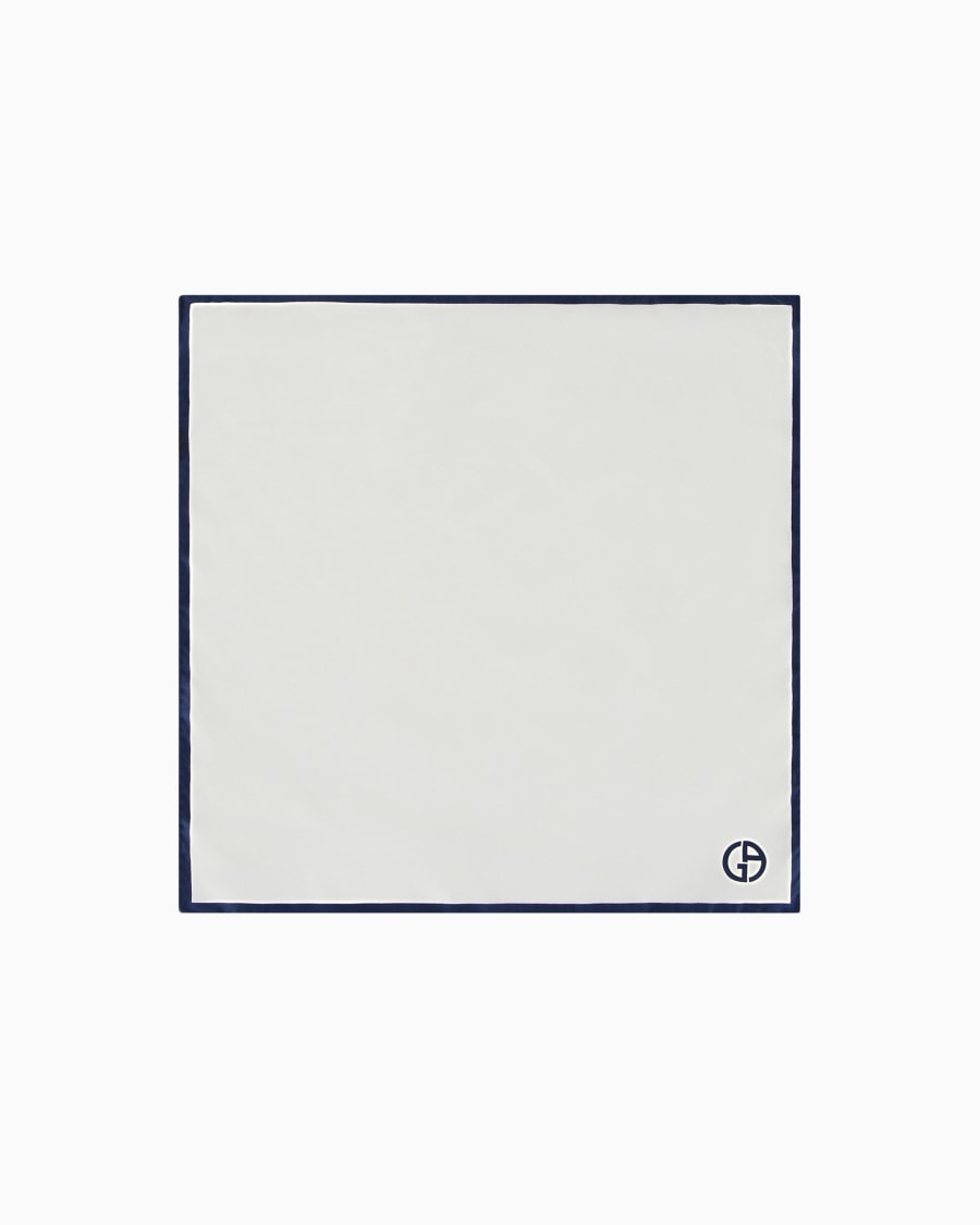 The world of armani POCHETTE DA TASCHINO IN SETA CON LOGO