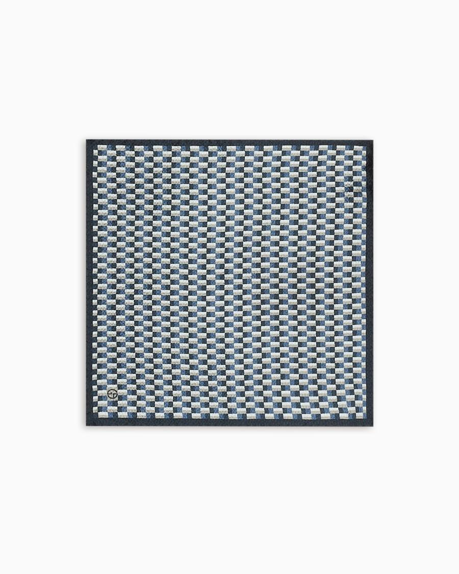 The world of armani POCHETTE DA TASCHINO IN SETA SEERSUCKER STAMPATA