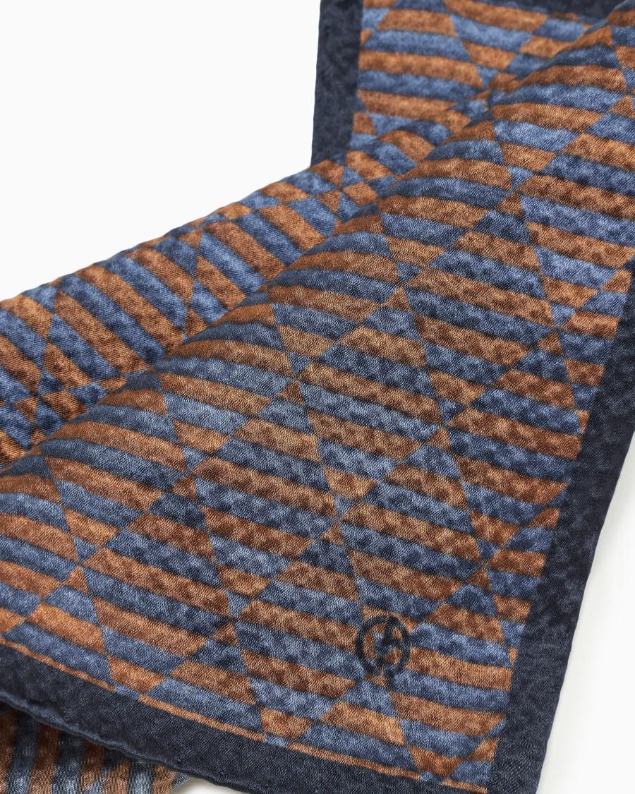 The World Of Armani POCHETTE DA TASCHINO IN SETA STAMPATA