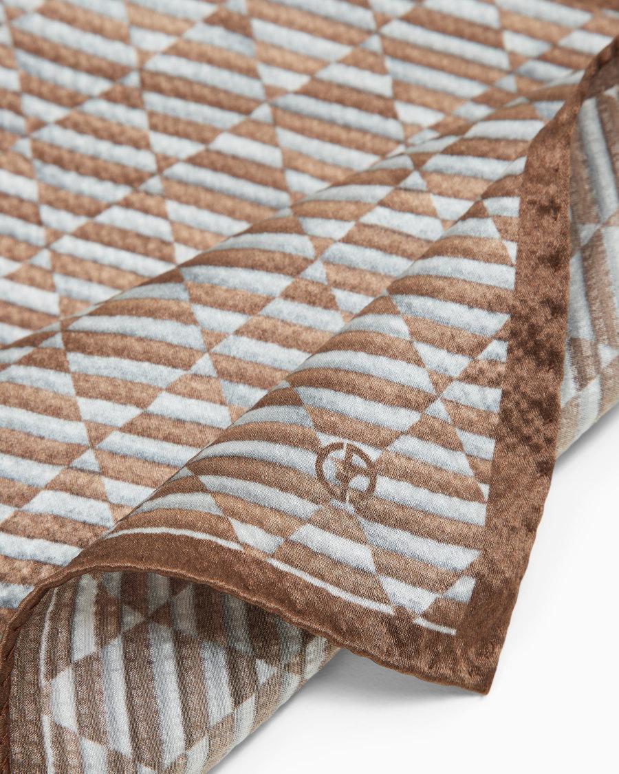 The World Of Armani POCHETTE DA TASCHINO IN SETA STAMPATA