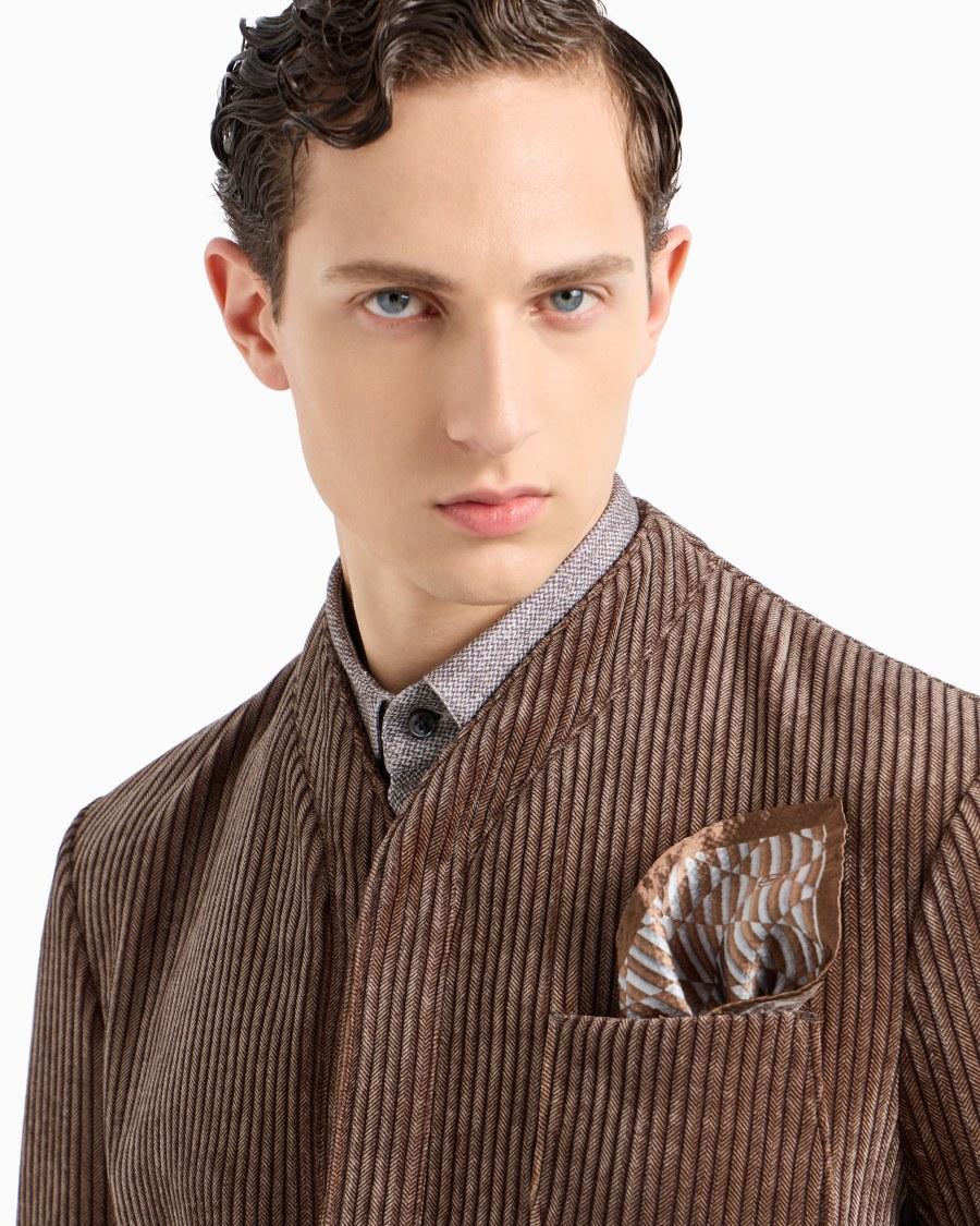 The World Of Armani POCHETTE DA TASCHINO IN SETA STAMPATA