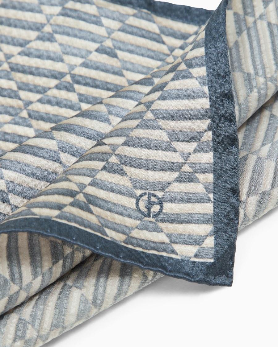 The World Of Armani POCHETTE DA TASCHINO IN SETA STAMPATA