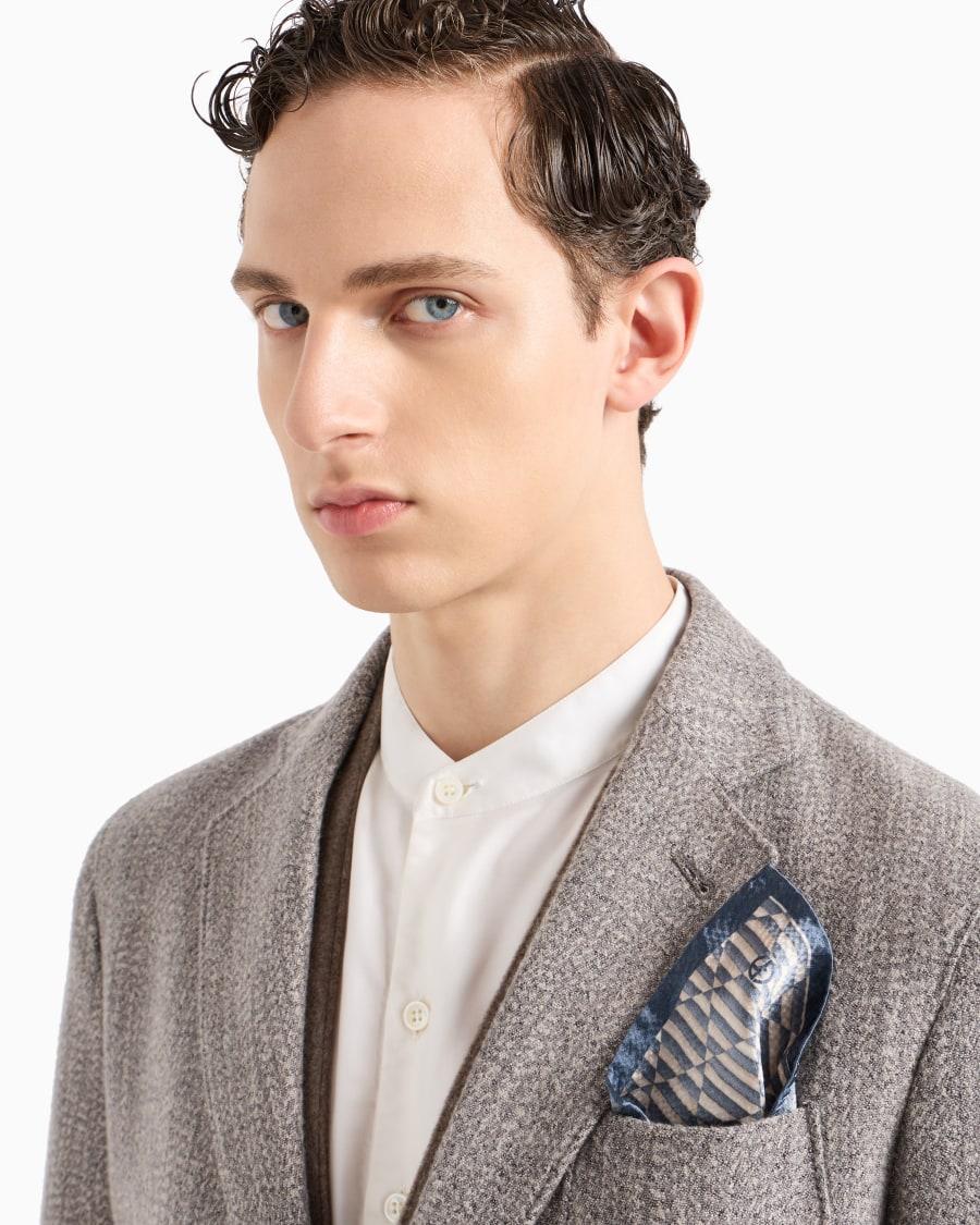 The World Of Armani POCHETTE DA TASCHINO IN SETA STAMPATA