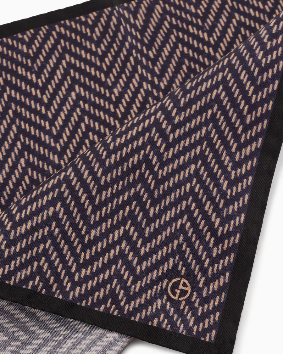 The World Of Armani POCHETTE DA TASCHINO IN SETA STAMPATA ASV