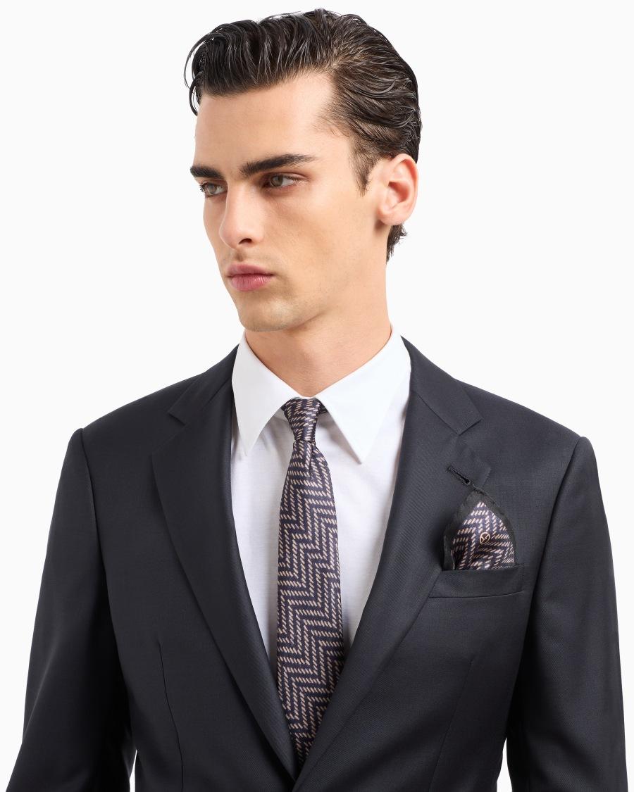 The World Of Armani POCHETTE DA TASCHINO IN SETA STAMPATA ASV