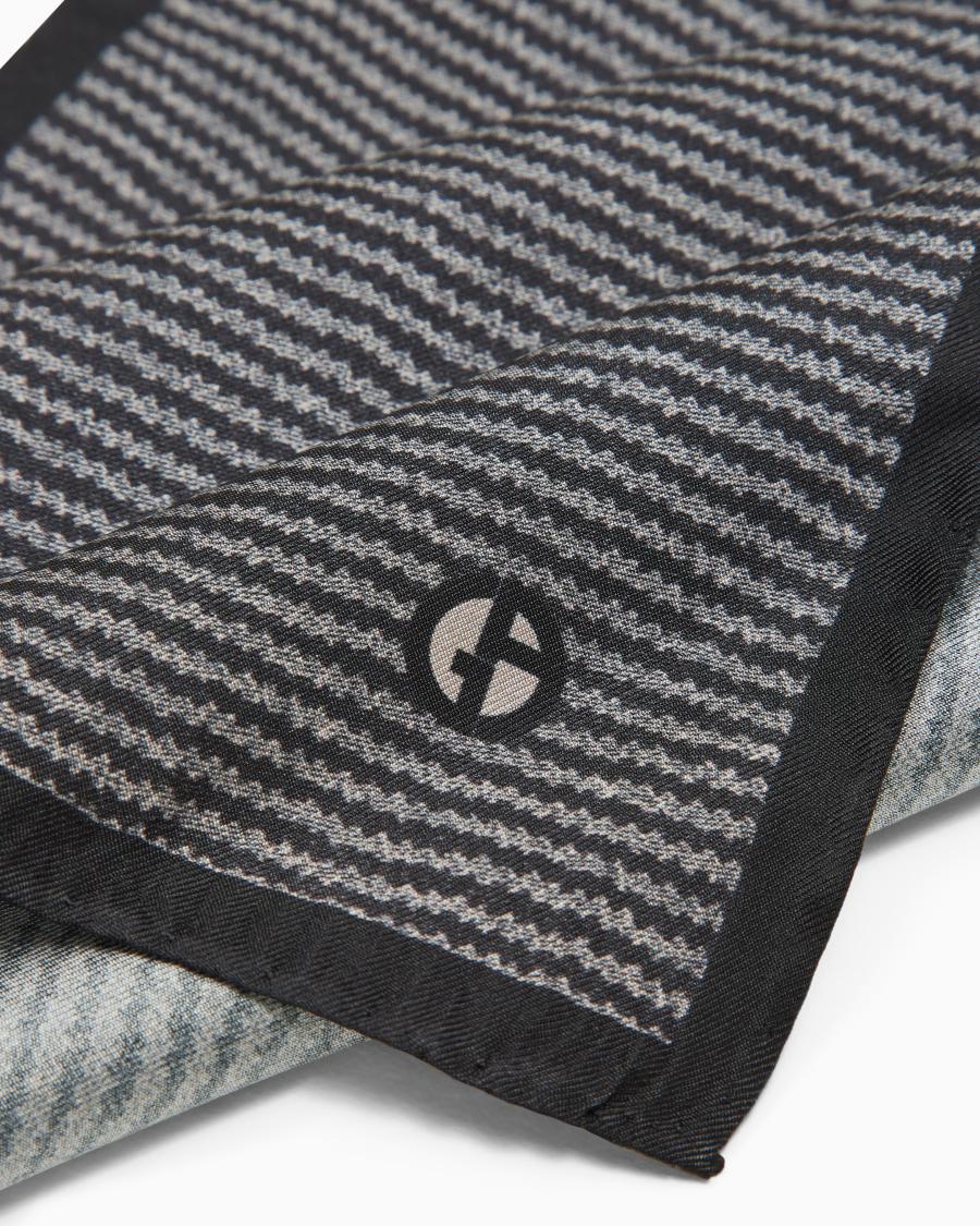 The World Of Armani POCHETTE DA TASCHINO IN SETA STAMPATA ASV