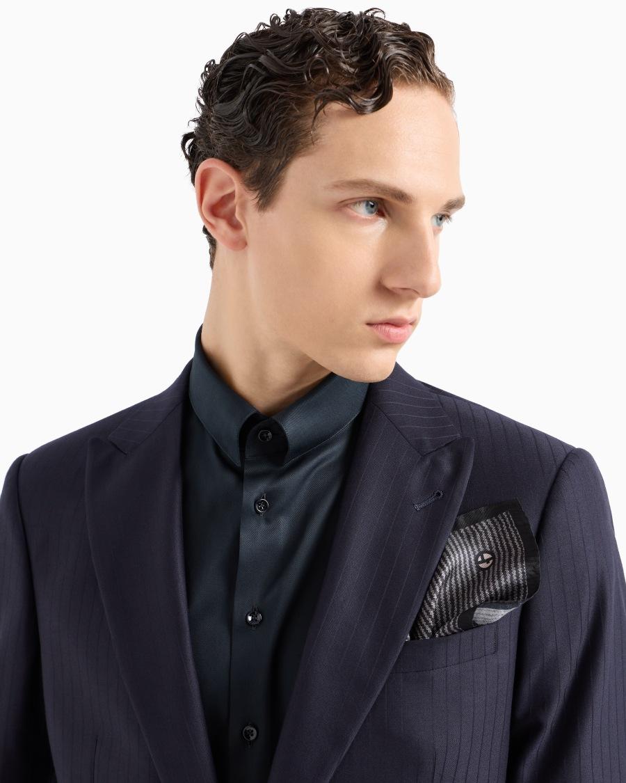 The World Of Armani POCHETTE DA TASCHINO IN SETA STAMPATA ASV