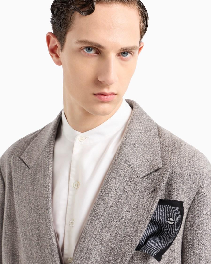 The World Of Armani POCHETTE DA TASCHINO IN SETA STAMPATA ASV