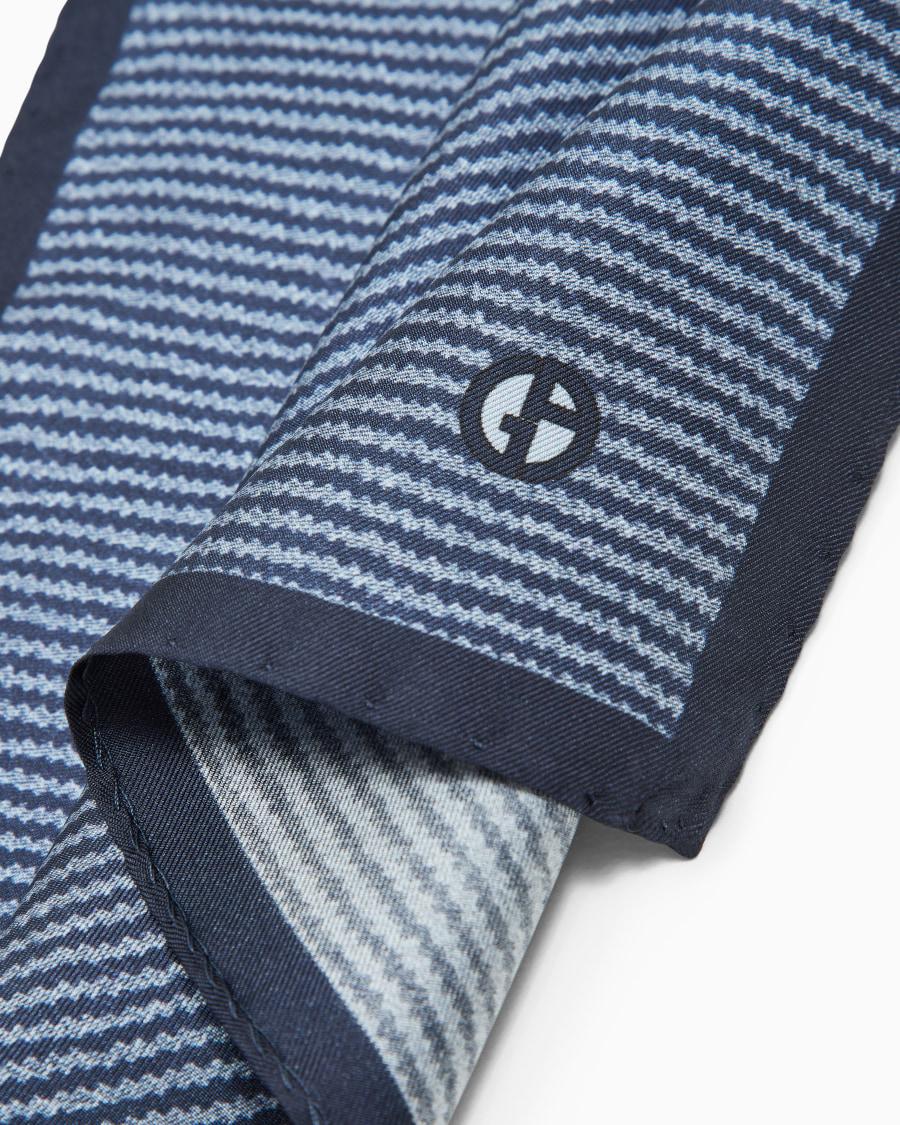 The World Of Armani POCHETTE DA TASCHINO IN SETA STAMPATA ASV