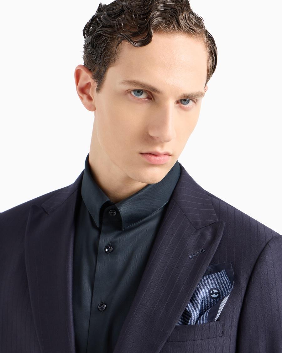 The World Of Armani POCHETTE DA TASCHINO IN SETA STAMPATA ASV