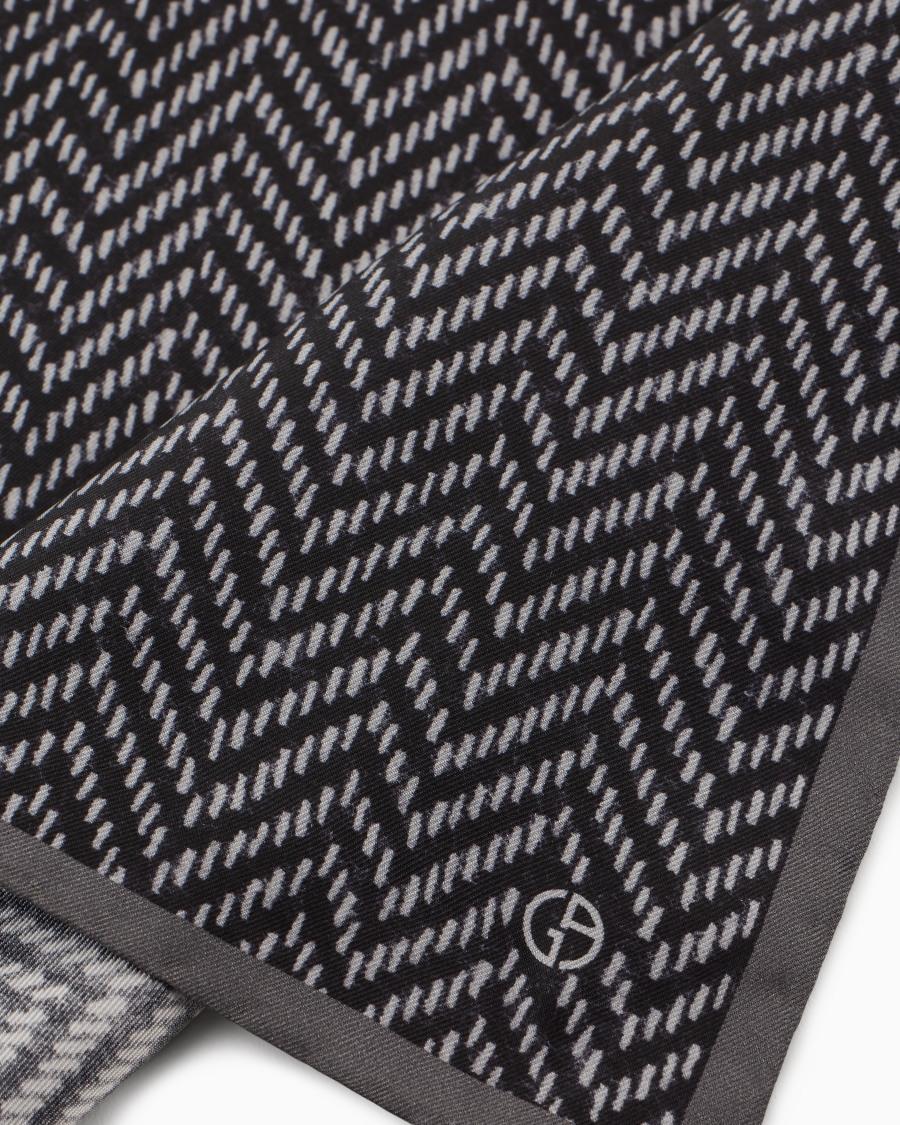 The World Of Armani POCHETTE DA TASCHINO IN SETA STAMPATA ASV