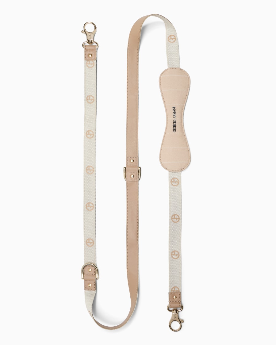 The world of armani POLDO X GIORGIO ARMANI GUINZAGLIO IN LANA VERGINE E PELLE