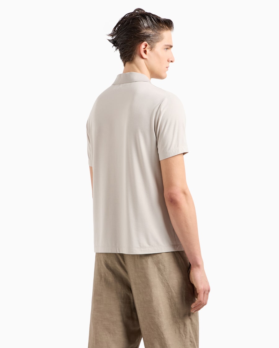 The World Of Armani POLO A MANICA CORTA IN JERSEY DI VISCOSA ASV