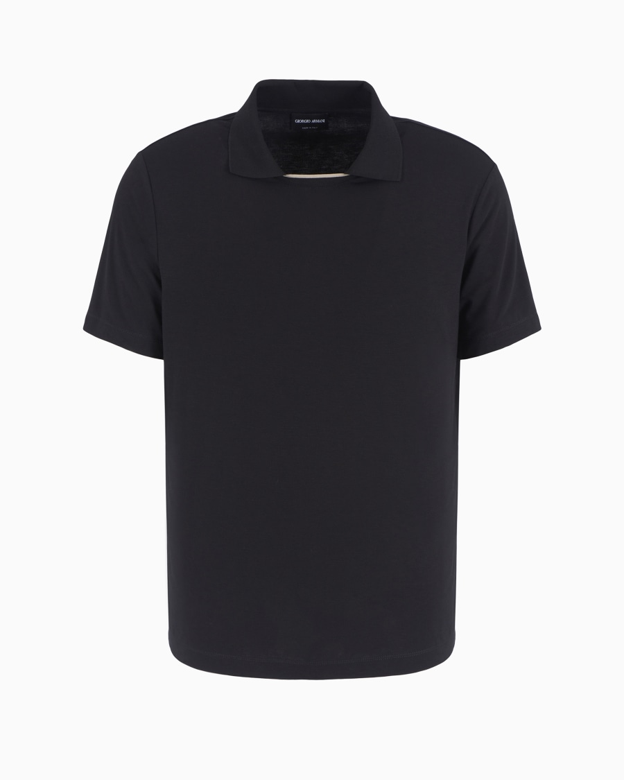 The world of armani POLO A MANICA CORTA IN JERSEY DI VISCOSA ASV