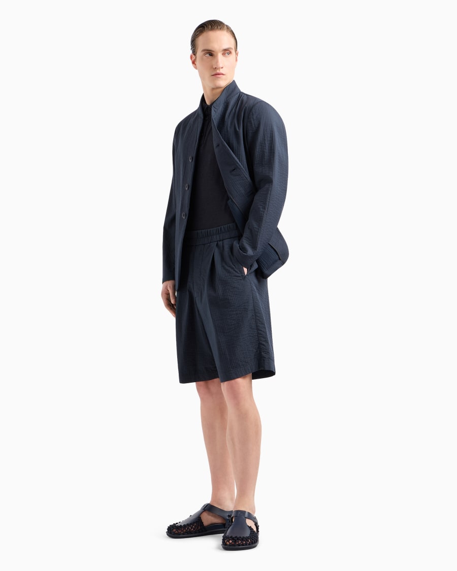 The World Of Armani POLO A MANICHE CORTE IN JERSEY DI PURO LINO