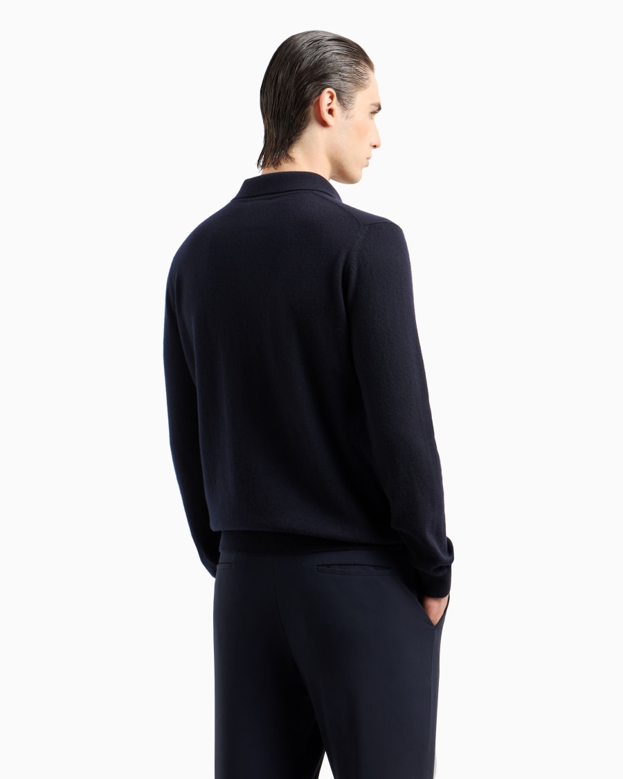 The World Of Armani POLO A MANICHE LUNGHE IN CASHMERE