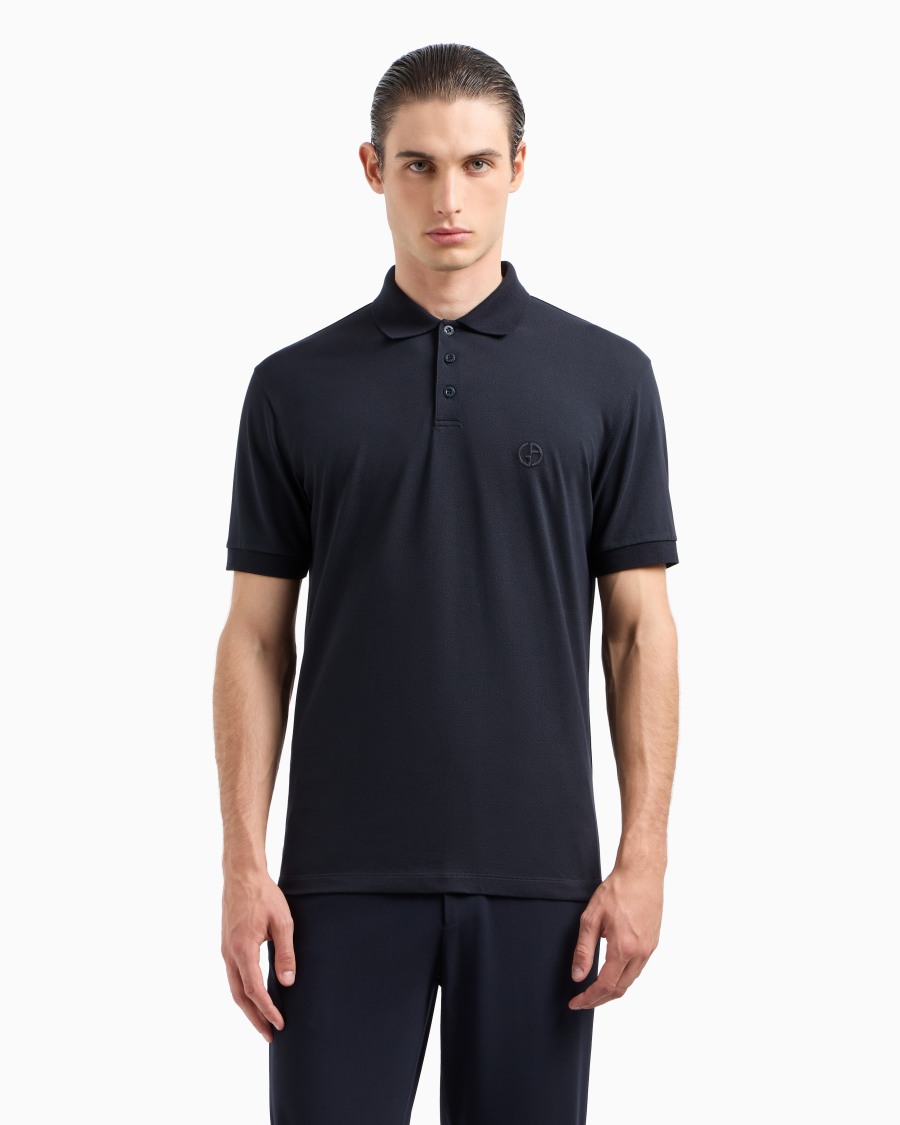 The World Of Armani POLO IN PIQUET DI COTONE STRETCH