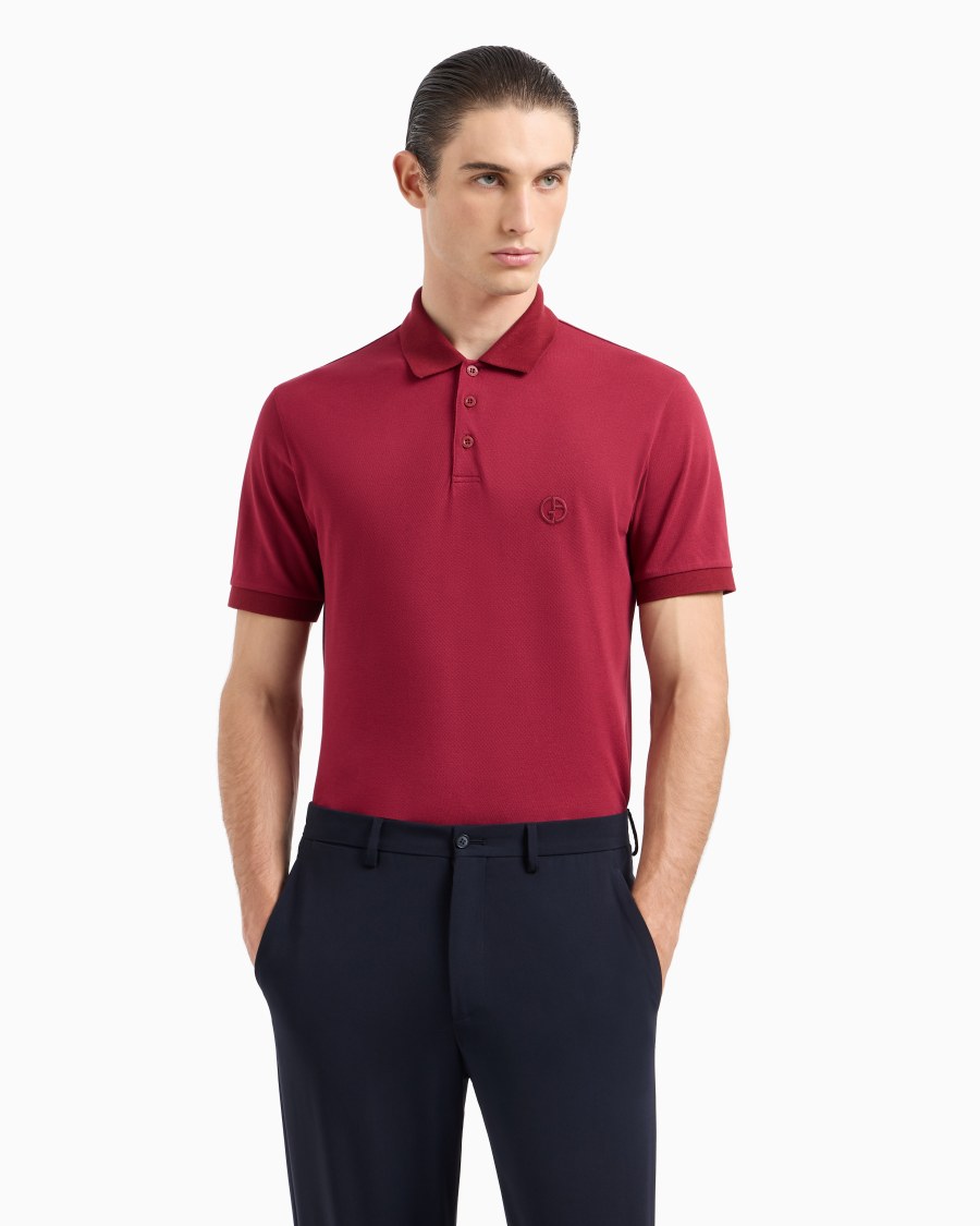 The World Of Armani POLO IN PIQUET DI COTONE STRETCH