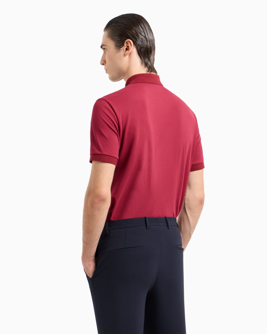The World Of Armani POLO IN PIQUET DI COTONE STRETCH