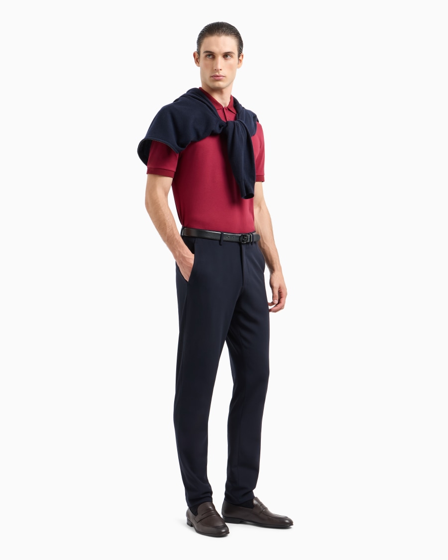 The World Of Armani POLO IN PIQUET DI COTONE STRETCH