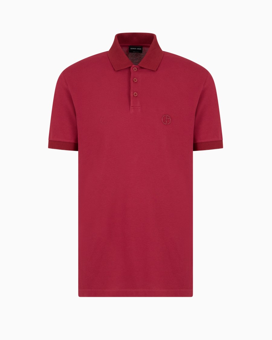 The world of armani POLO IN PIQUET DI COTONE STRETCH