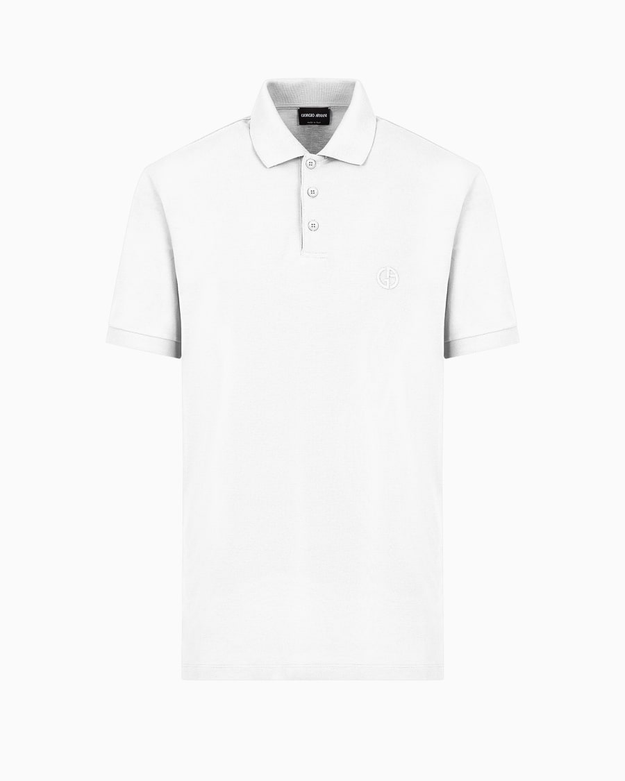 The world of armani POLO IN PIQUET DI COTONE STRETCH