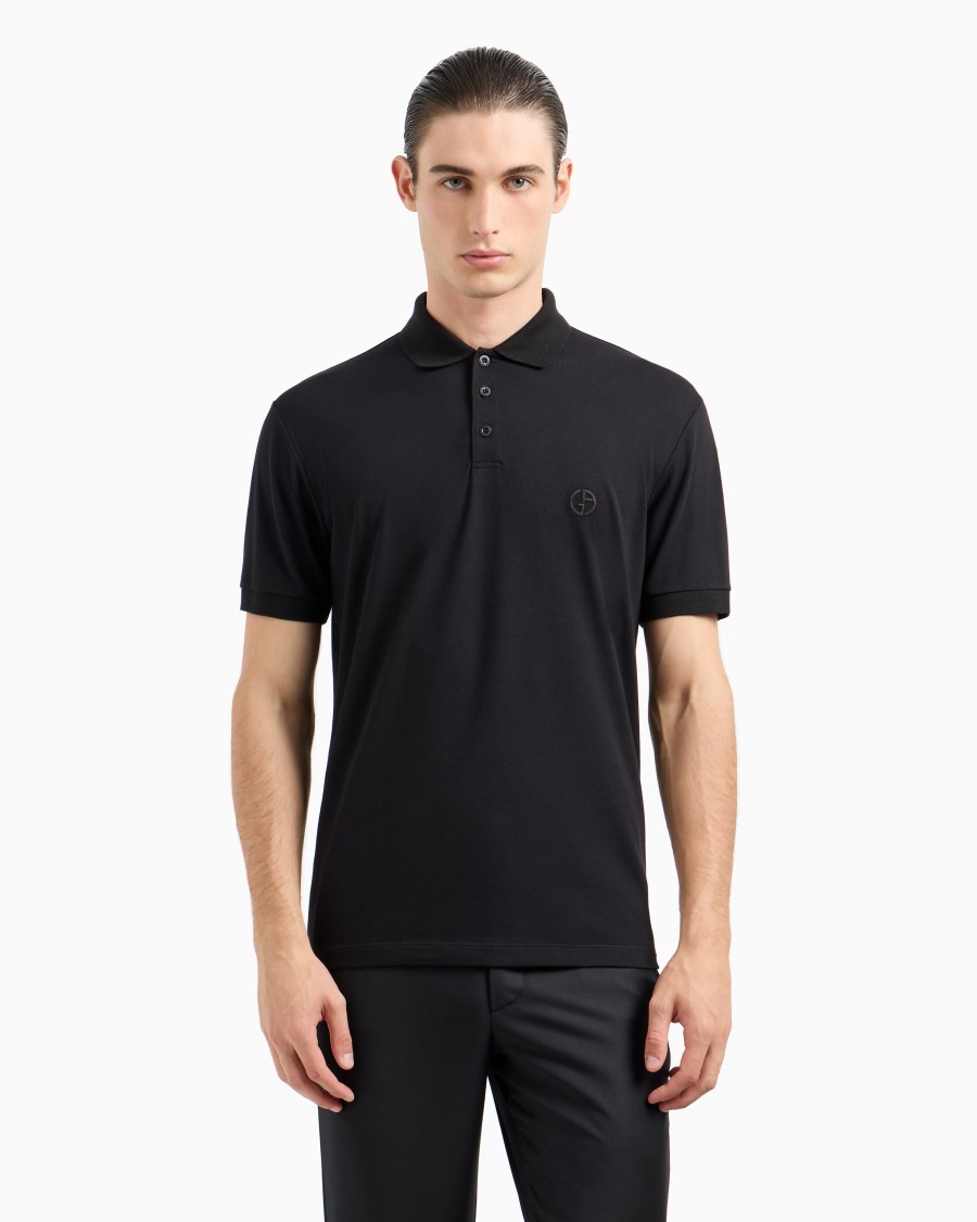 The World Of Armani POLO IN PIQUET DI COTONE STRETCH