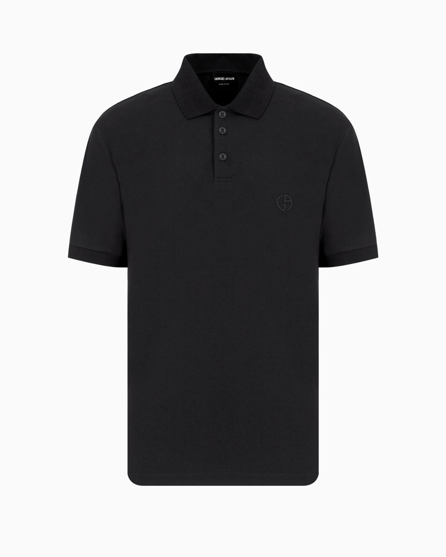 The world of armani POLO IN PIQUET DI COTONE STRETCH