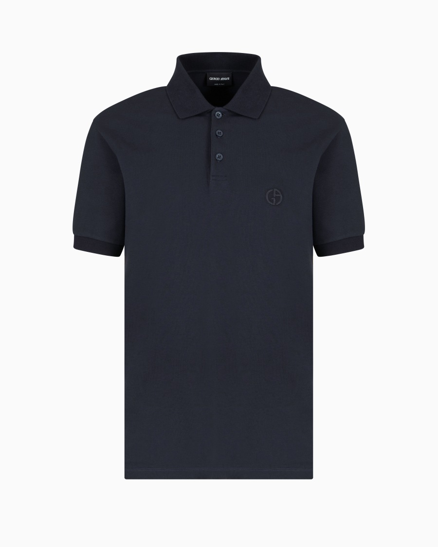 The world of armani POLO IN PIQUET DI COTONE STRETCH