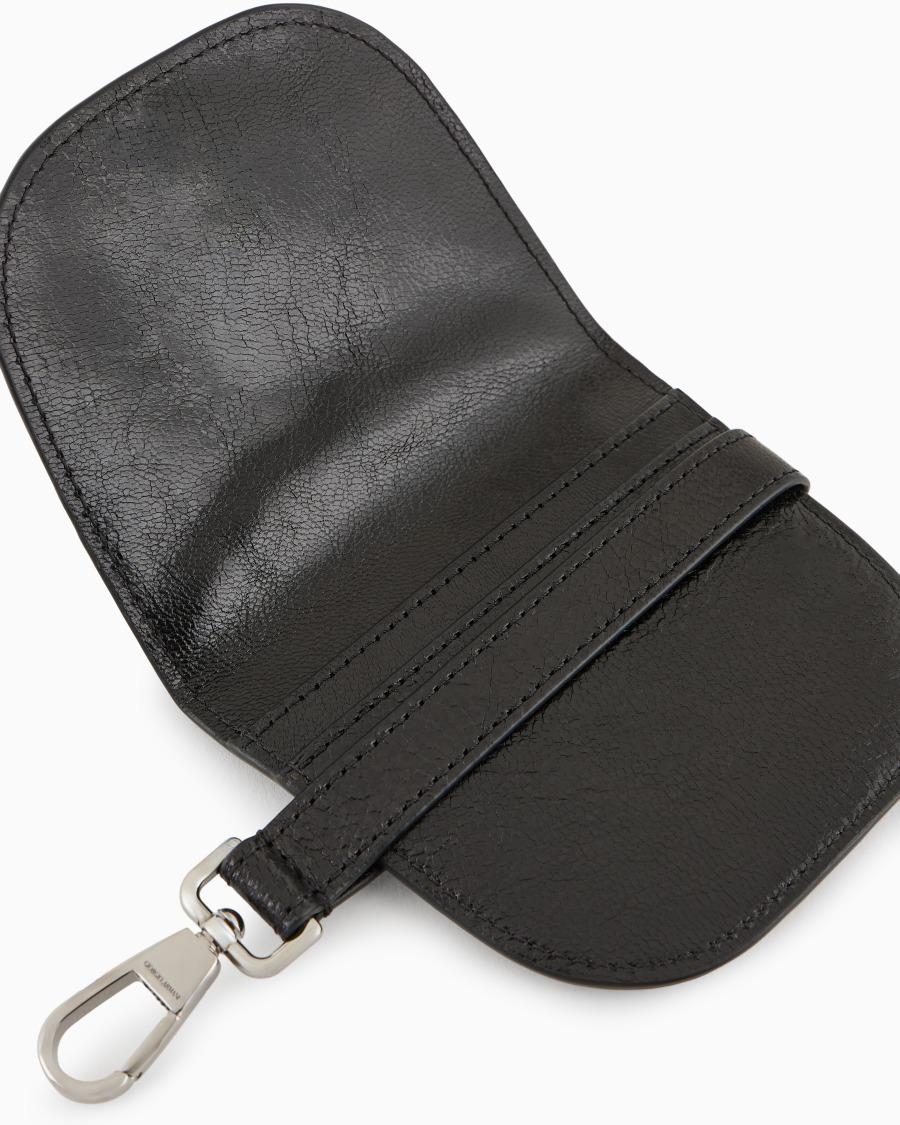 The World Of Armani PORTACARTE A POCHETTE IN PELLE EFFETTO VINTAGE