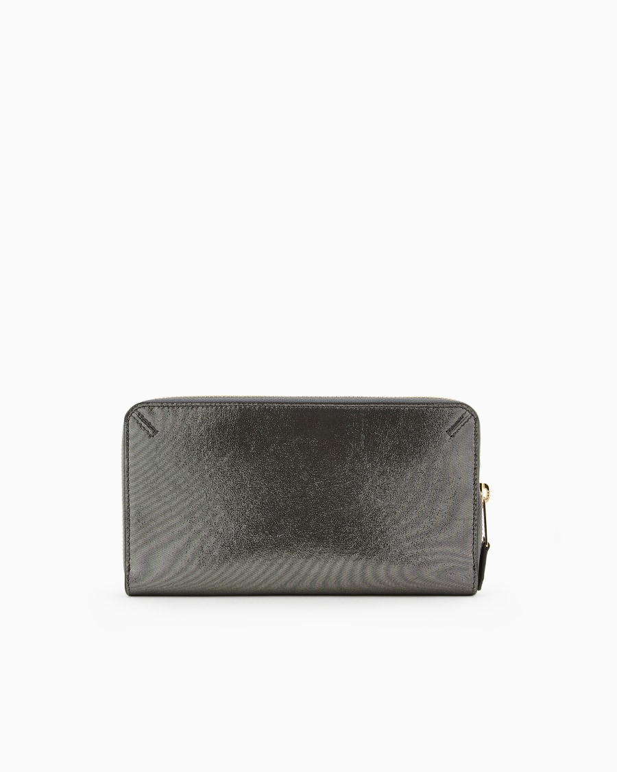 The World Of Armani PORTAFOGLIO ZIPAROUND LA PRIMA IN NABUK BRILLANTE