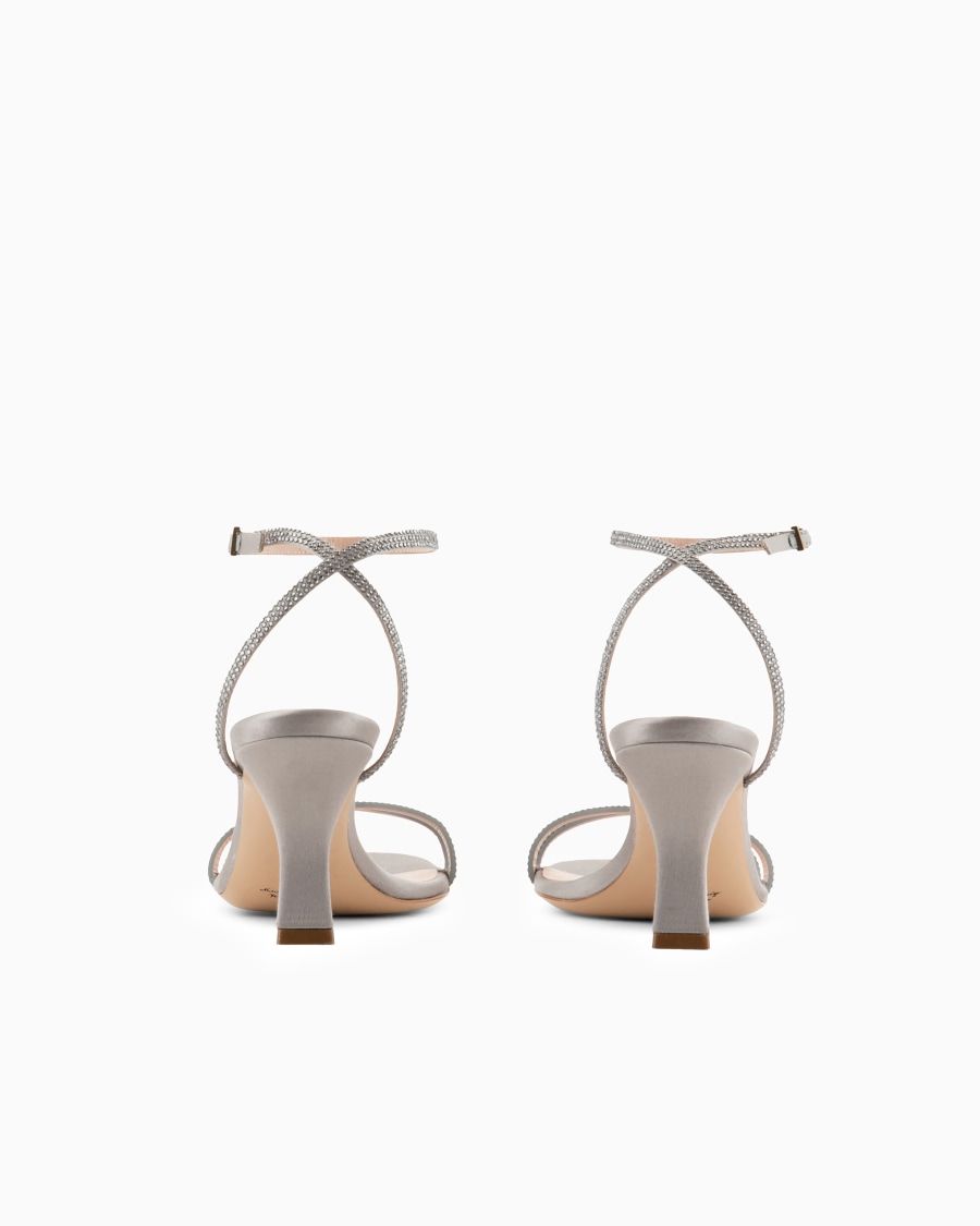 The World Of Armani SANDALI CON TACCO IN RASO E STRASS