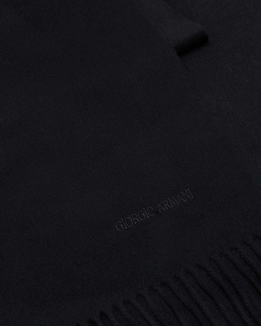 The World Of Armani SCIARPA IN CASHMERE CON LOGO RICAMATO