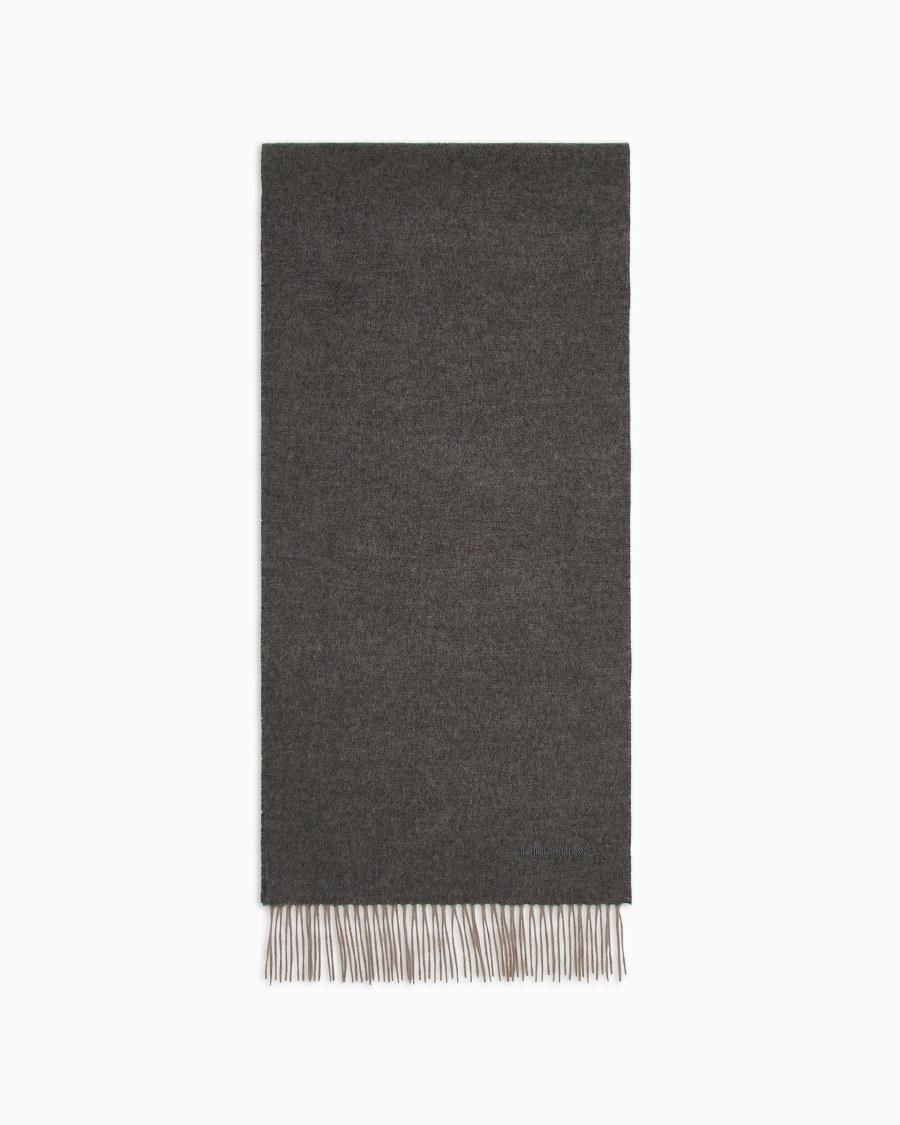 The World Of Armani SCIARPA IN CASHMERE CON LOGO RICAMATO